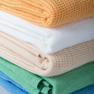 Polyester cellular blankets