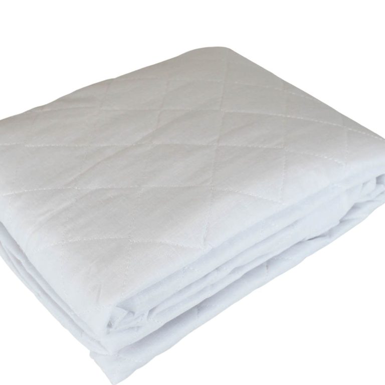 Fitted polycotton quilted mattress protector