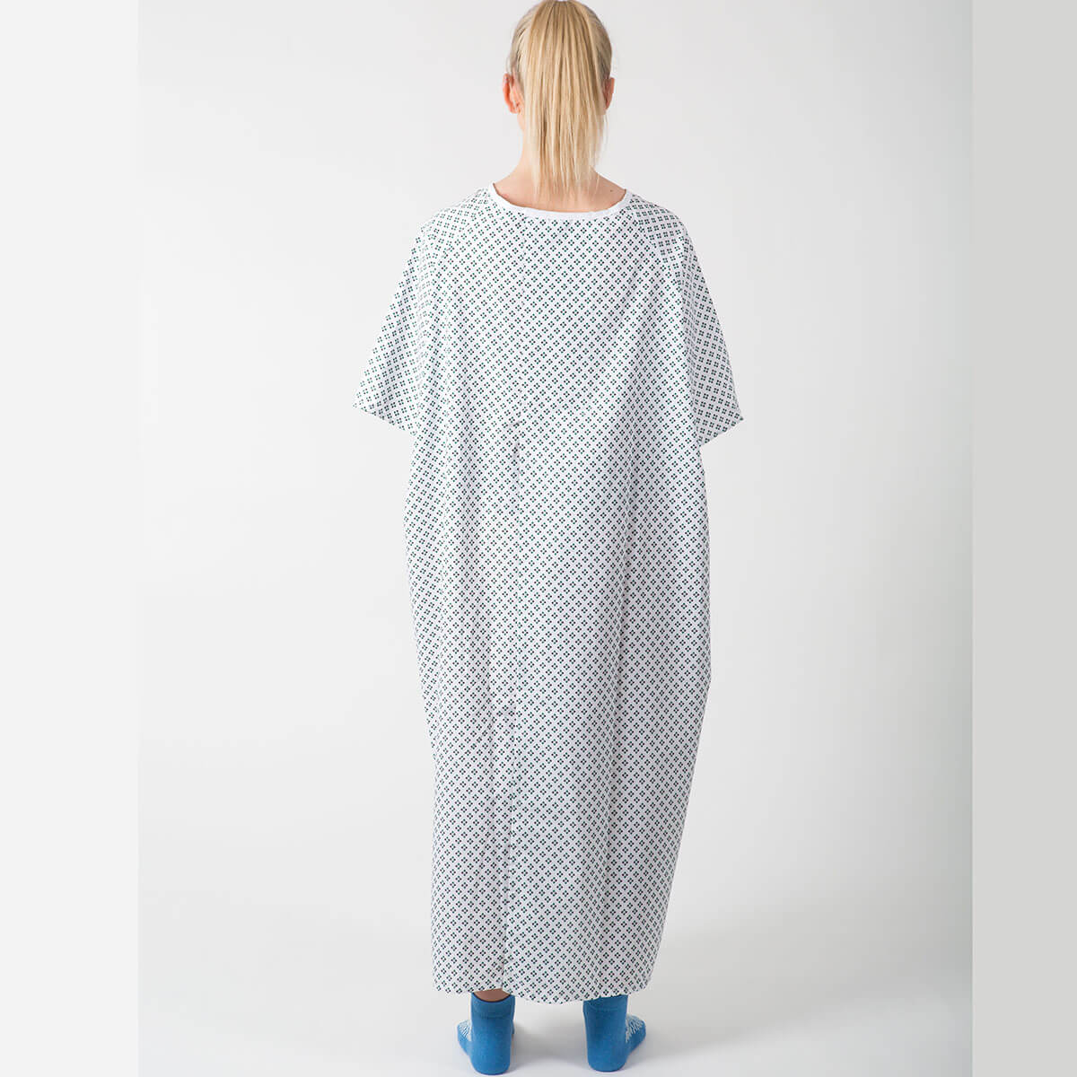 Hospital pullover gown - rear view