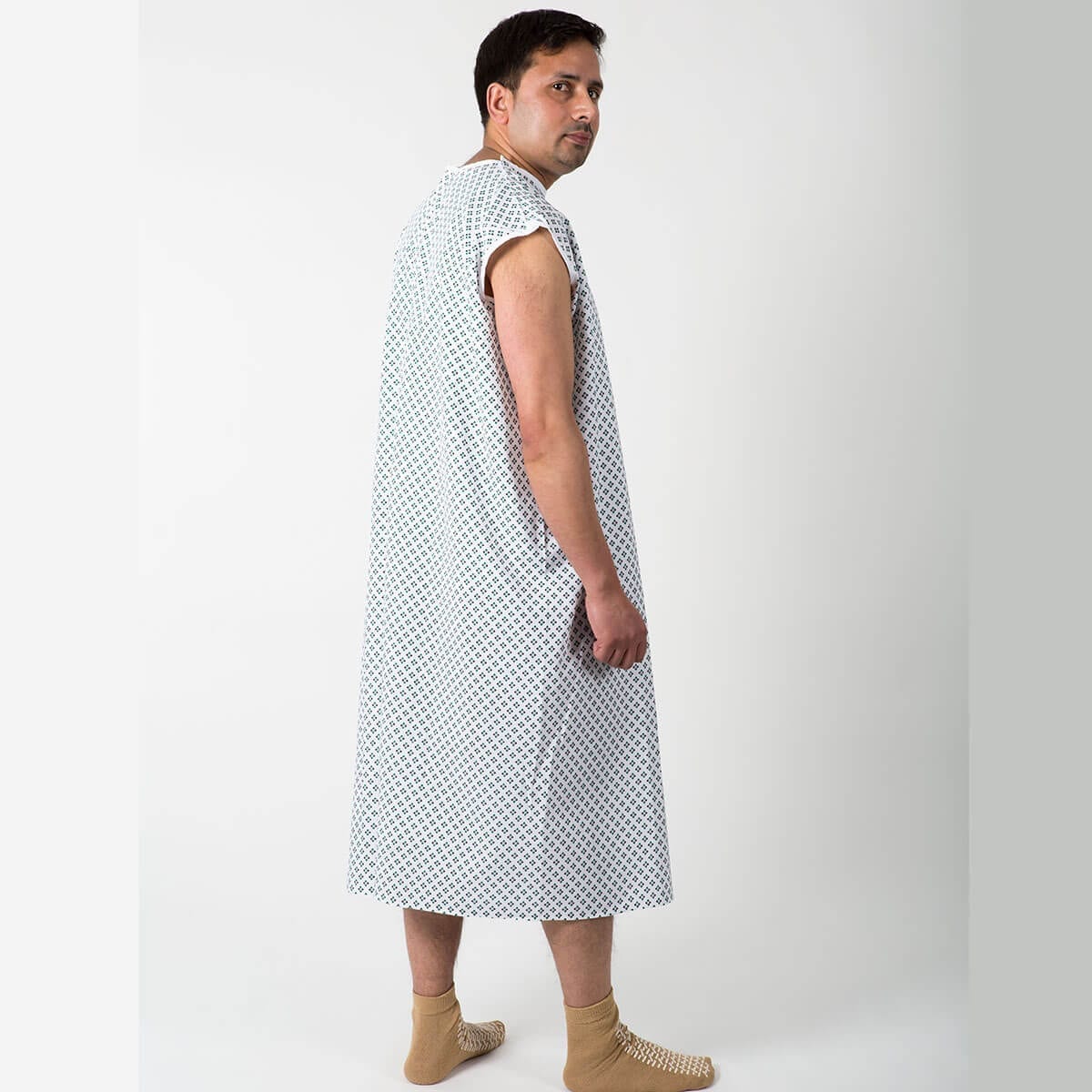 Hospital gown NHS with arm snaps Interweave Healthcare