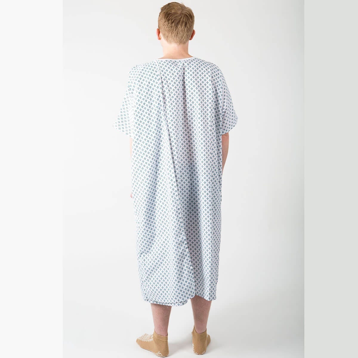 Hospital toga gown - rear view