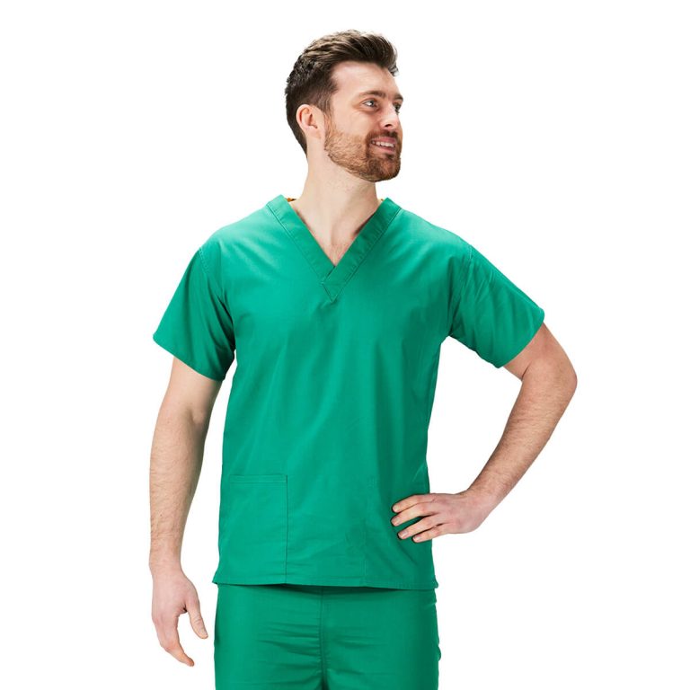 Scrubs Tunic Top Mid Green - Image 3