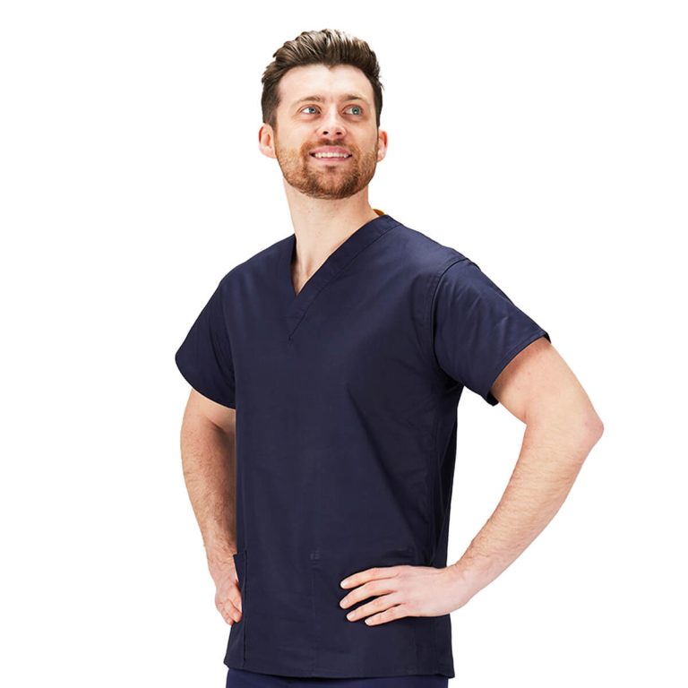 Scrubs tunic top navy - Image 4