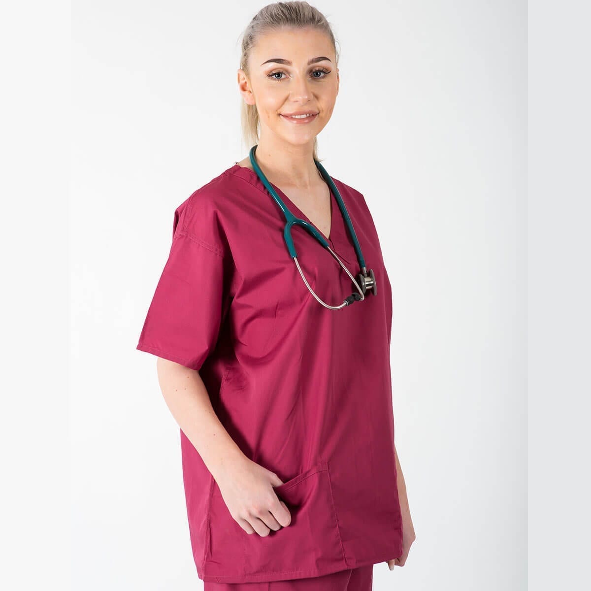 Raspberry Scrubs Tops Scrub Suits Interweave Healthcare