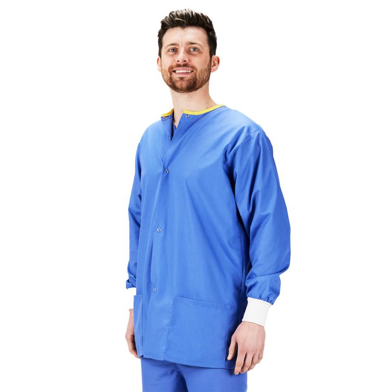 Warm up jacket mid blue - Image 2
