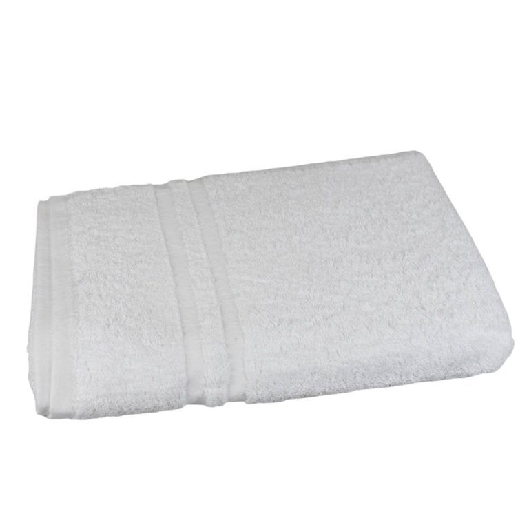 White bath towel