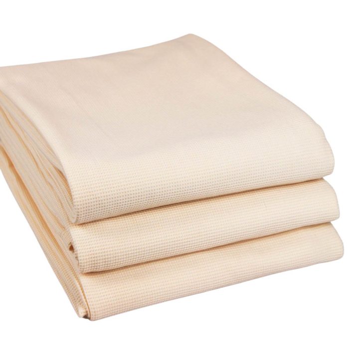 cream thermal throw