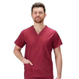 Scrubs Tunic Top Raspberry