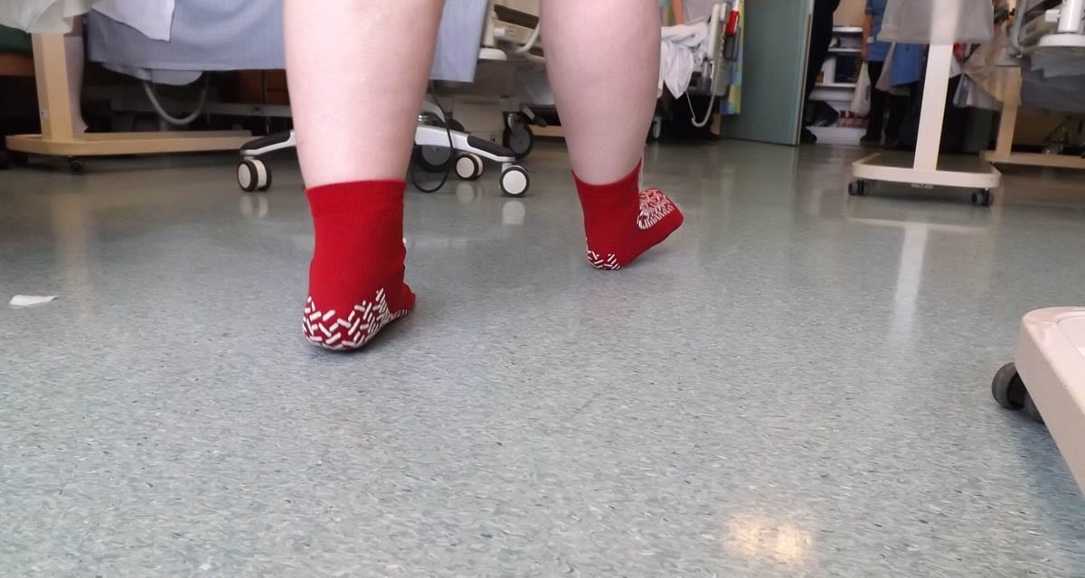 Do slipper socks help prevent falls?