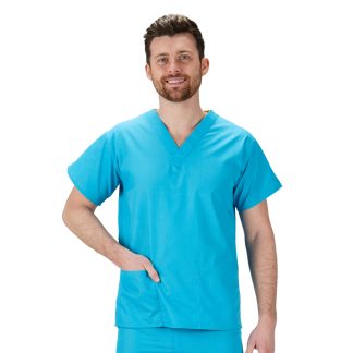 Scrub Tunic Top Turquoise