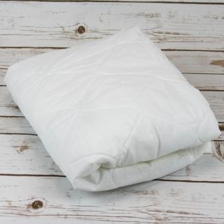 Cot size quilted mattress protector