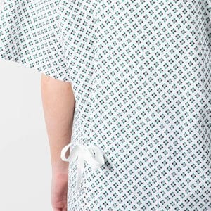 Lapover hospital gown design