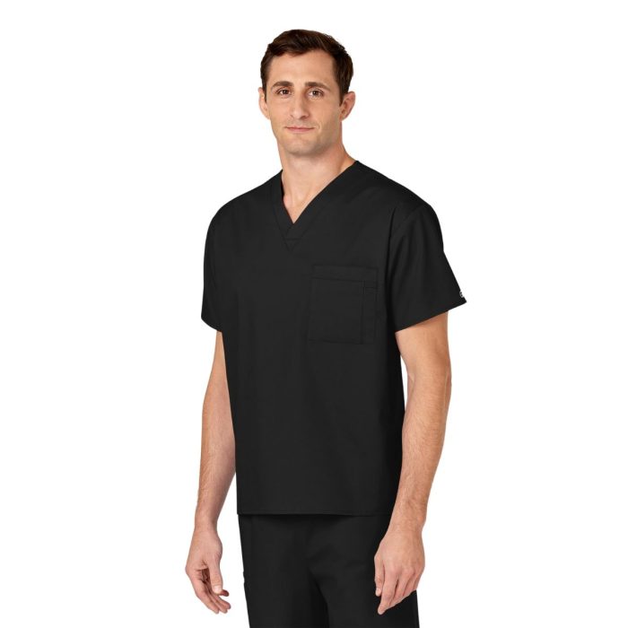 WonderWORK Unisex V Neck Scrub Top - Image 3