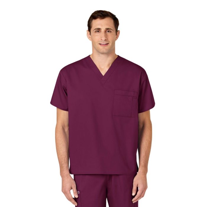 WonderWORK Unisex V Neck Scrub Top - Image 9