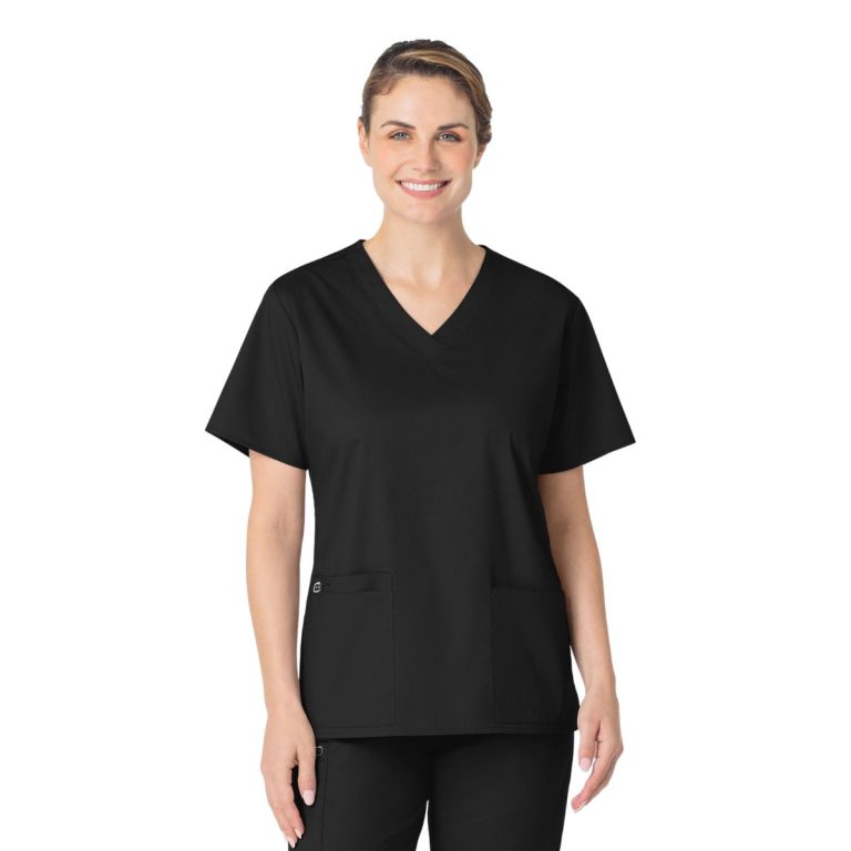 WonderWORK Women's V Neck Scrub Top - Image 4