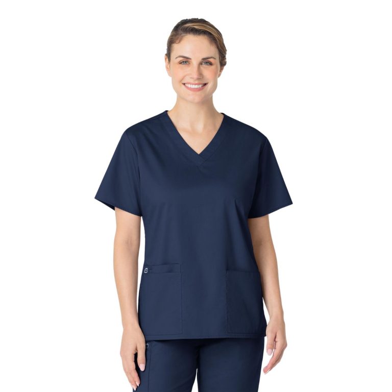 WonderWORK Women's V Neck Scrub Top - Image 5