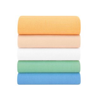 Coloured Cellular Polyester Baby Blanket