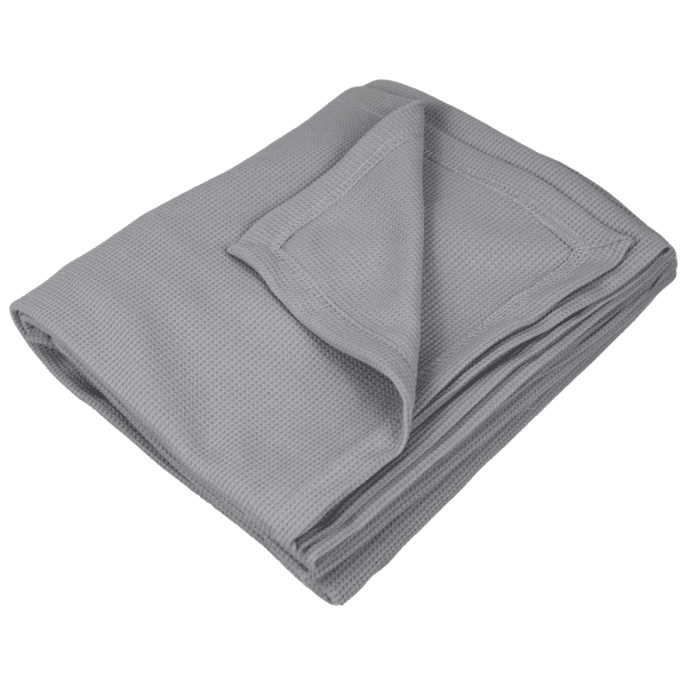 Silver cellular blanket