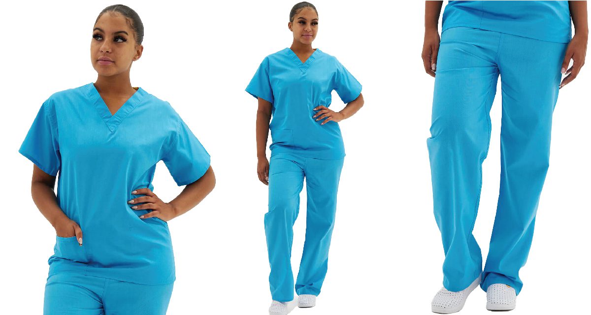 Why should you wear turquoise scrubs?