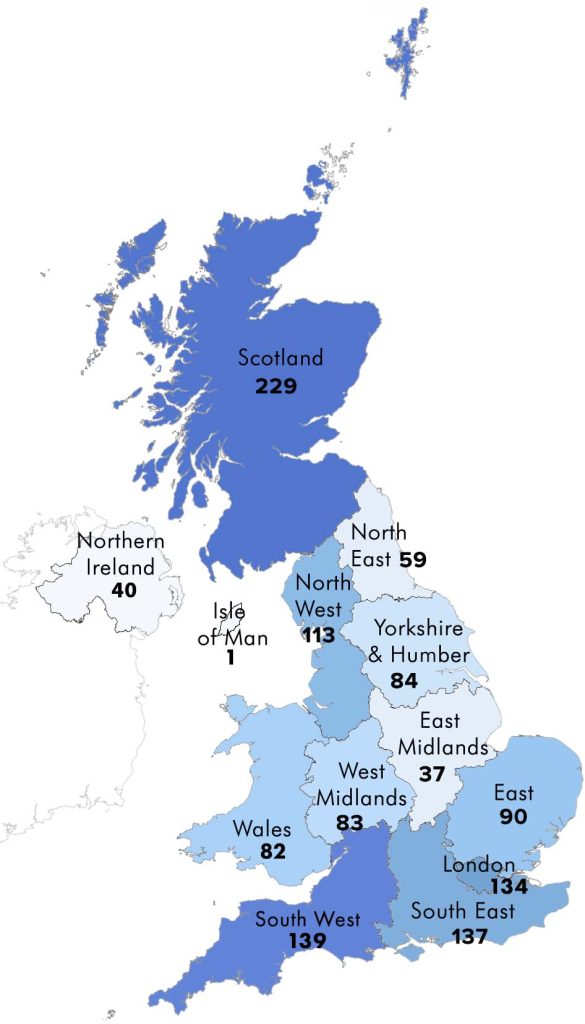 how many hospitals in the uk