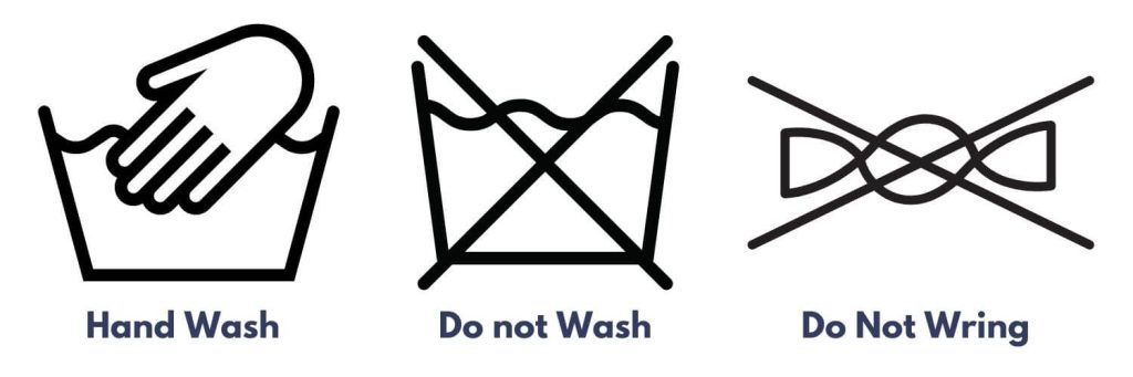 washing symbols chart