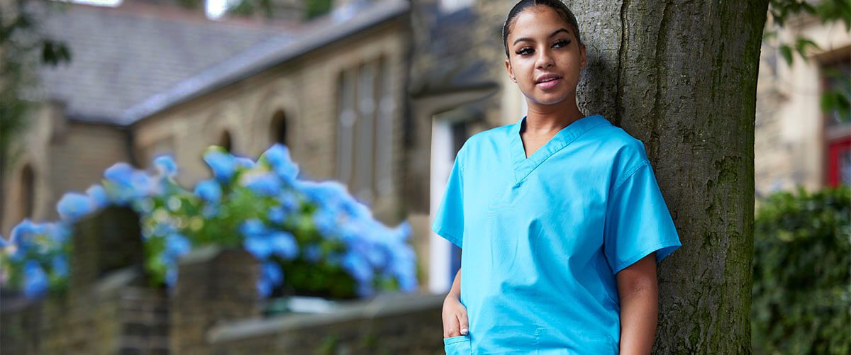 Performance scrub suits for NHS staff