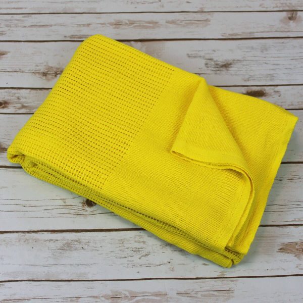 Bright yellow blanket