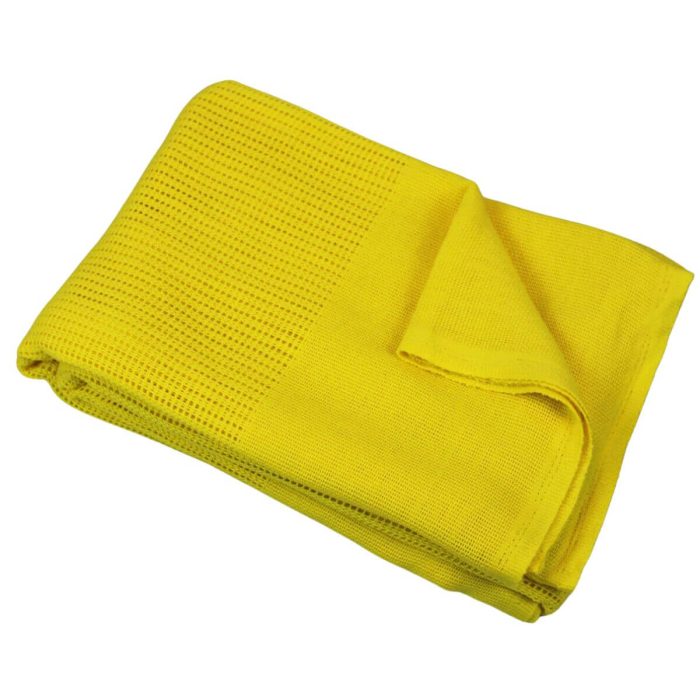 bright yellow blanket
