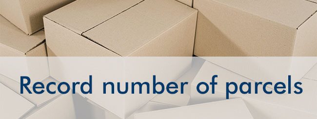 2022 Record number of parcels sent