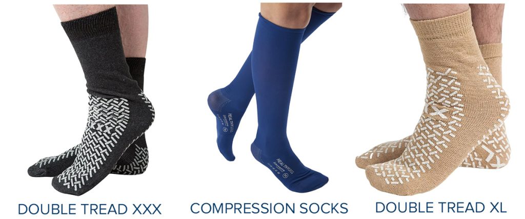 The three most popular styles of healthcare socks