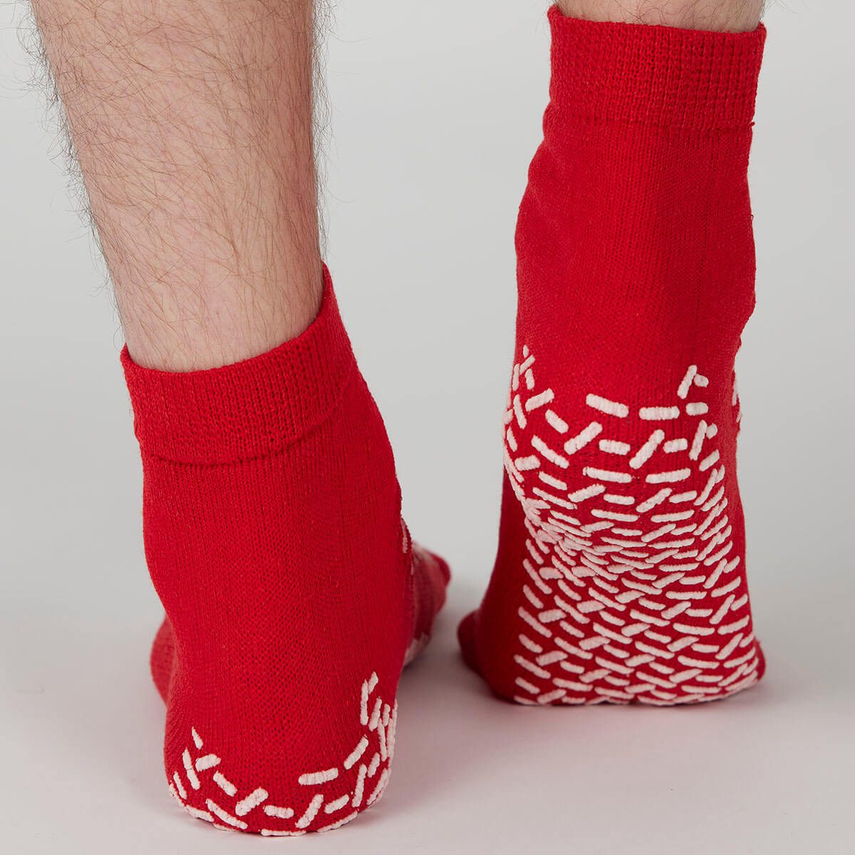 Essential Stripy Toe Socks (Red - 3 Pack)