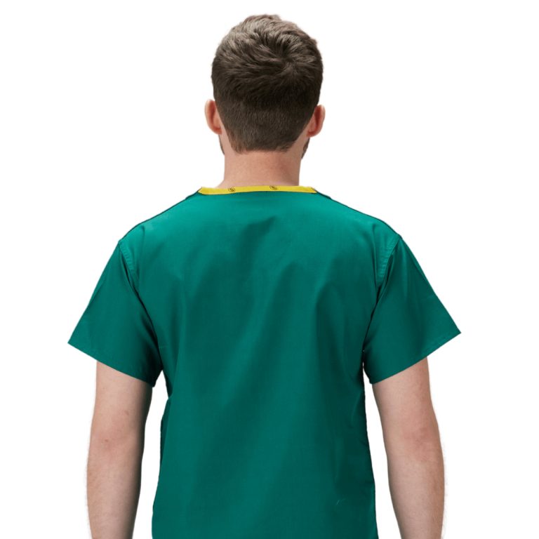 Hunter green scrub top - Image 2