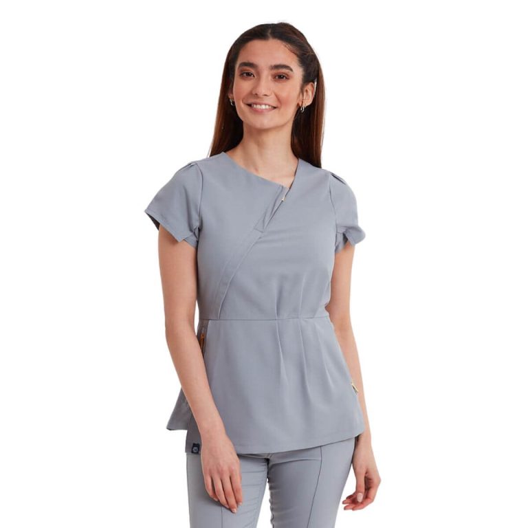 Kara Edit Novus Asymmetric Scrub Top - Image 7