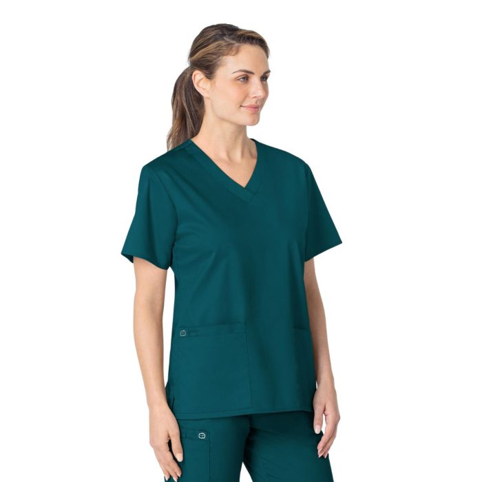 WonderWORK Women's V Neck Scrub Top - Image 6