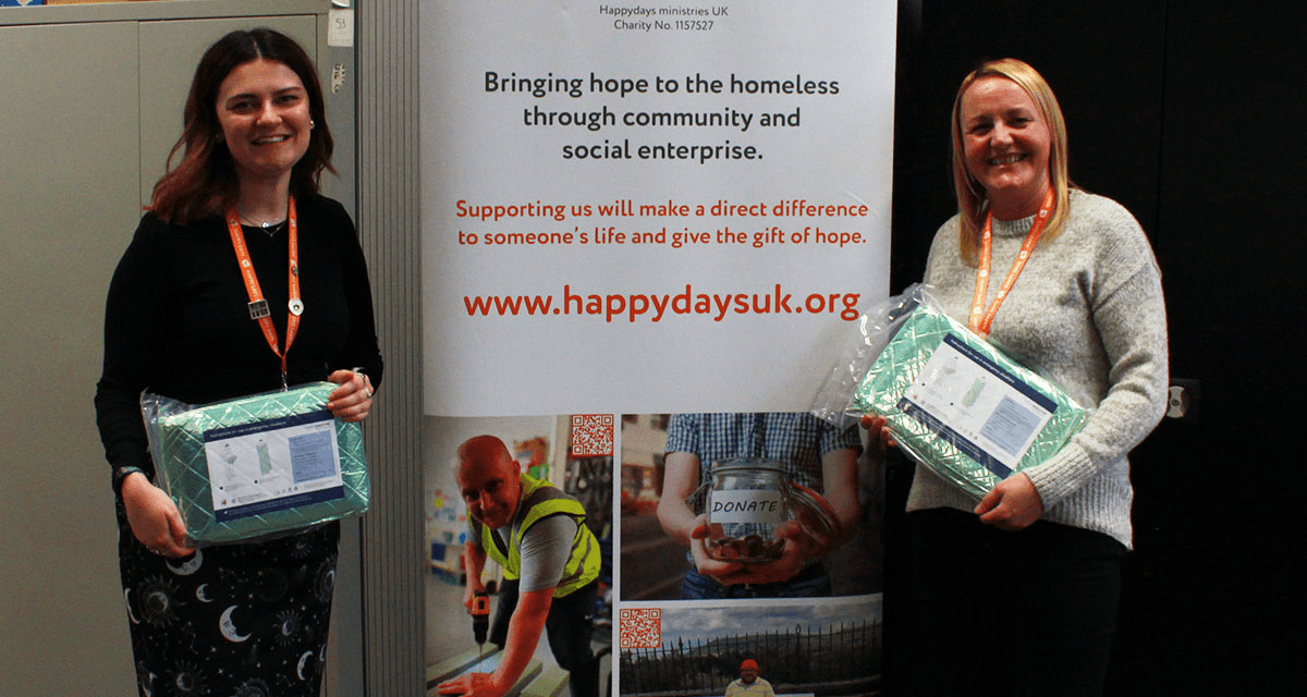 Interweave donates hypothermia blankets to Happy Days charity