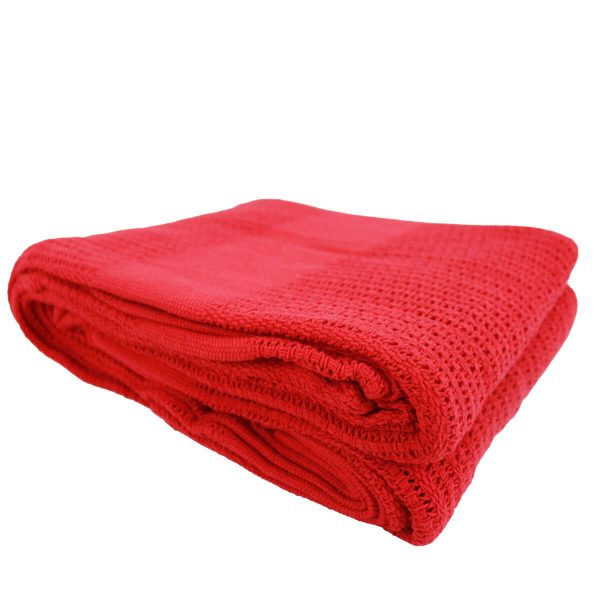red cellular blanket