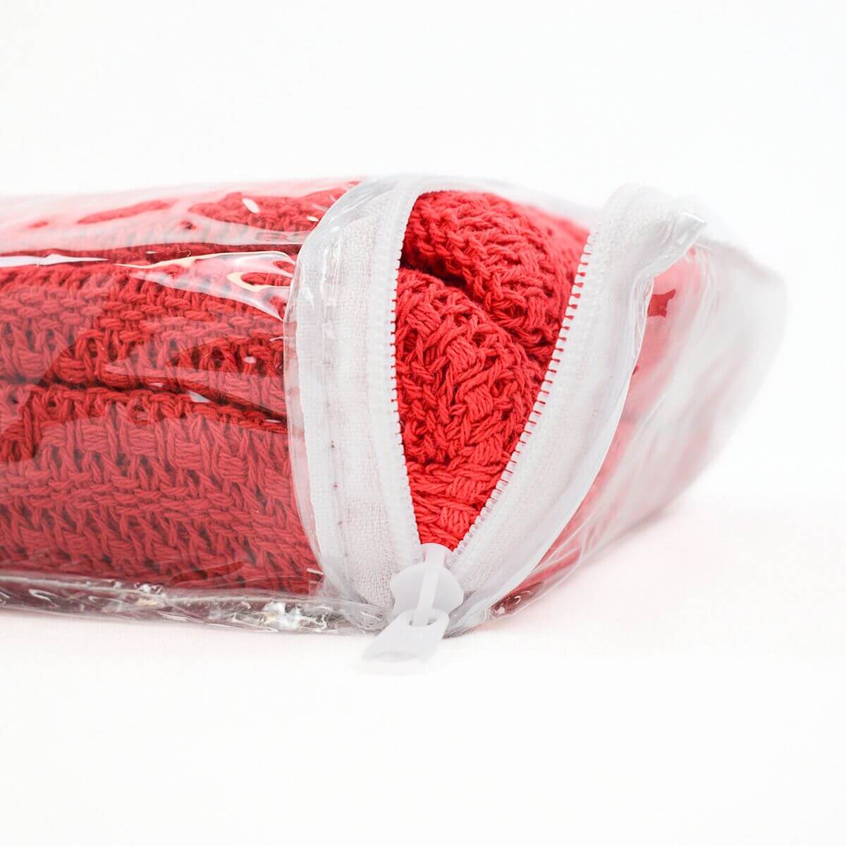 Red Cotton Cellular Blanket - Image 2