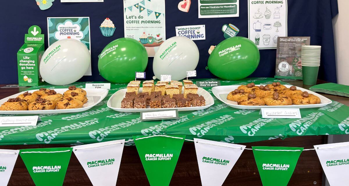 Interweave take part in Macmillan’s Coffee Morning
